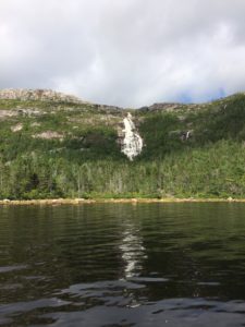 Hare Bay waterfall